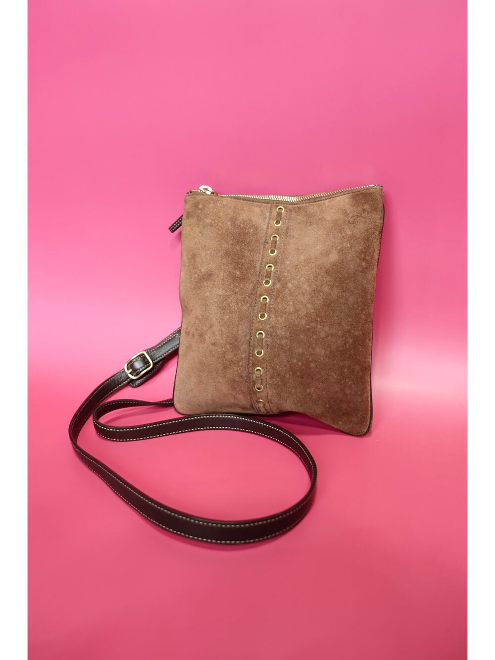 Vintage Coach Lace-Up Crossbody